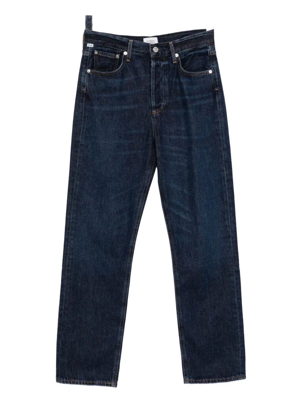 Citizen Of Humanity Button-fastening Wide-leg Jeans In Black