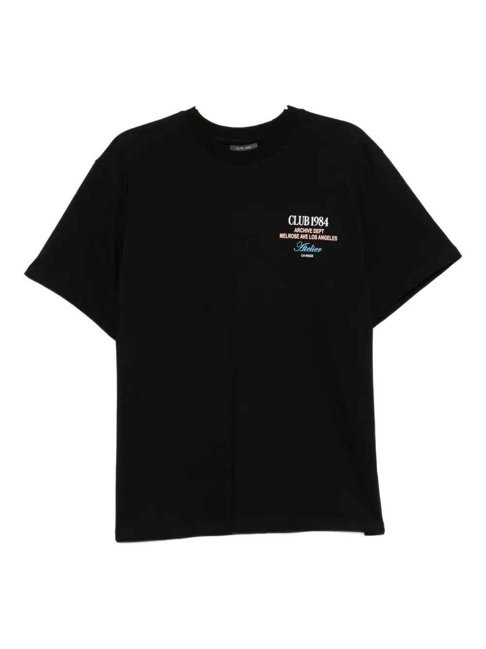 CLUB 1984 LA Dept T-shirt | Black | Image 1