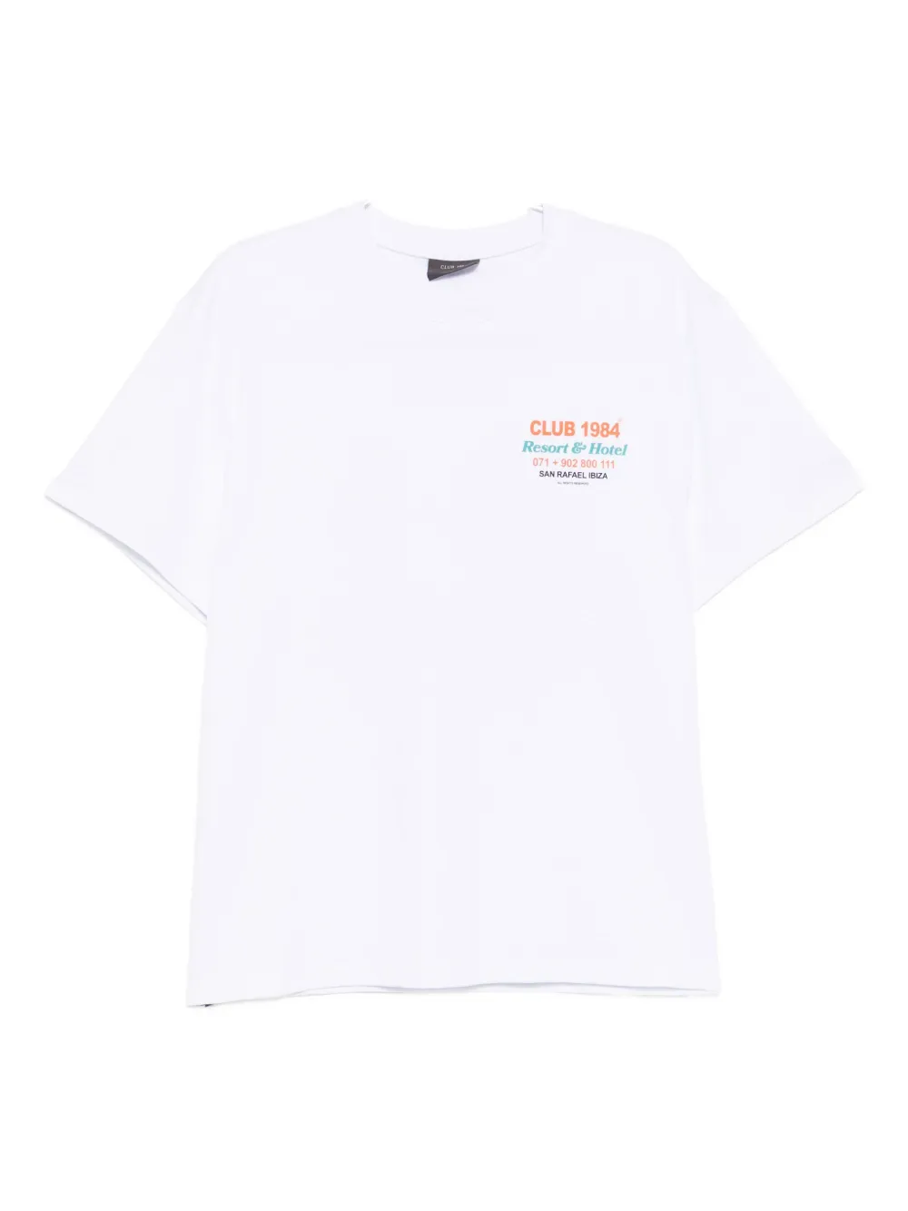 CLUB 1984 Eivissa Palm T-shirt | White | Image 1