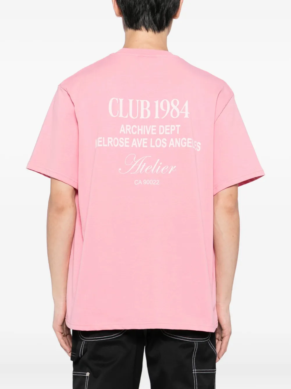 Club 1984 La Depth Printed Cotton T-shirt In Pink