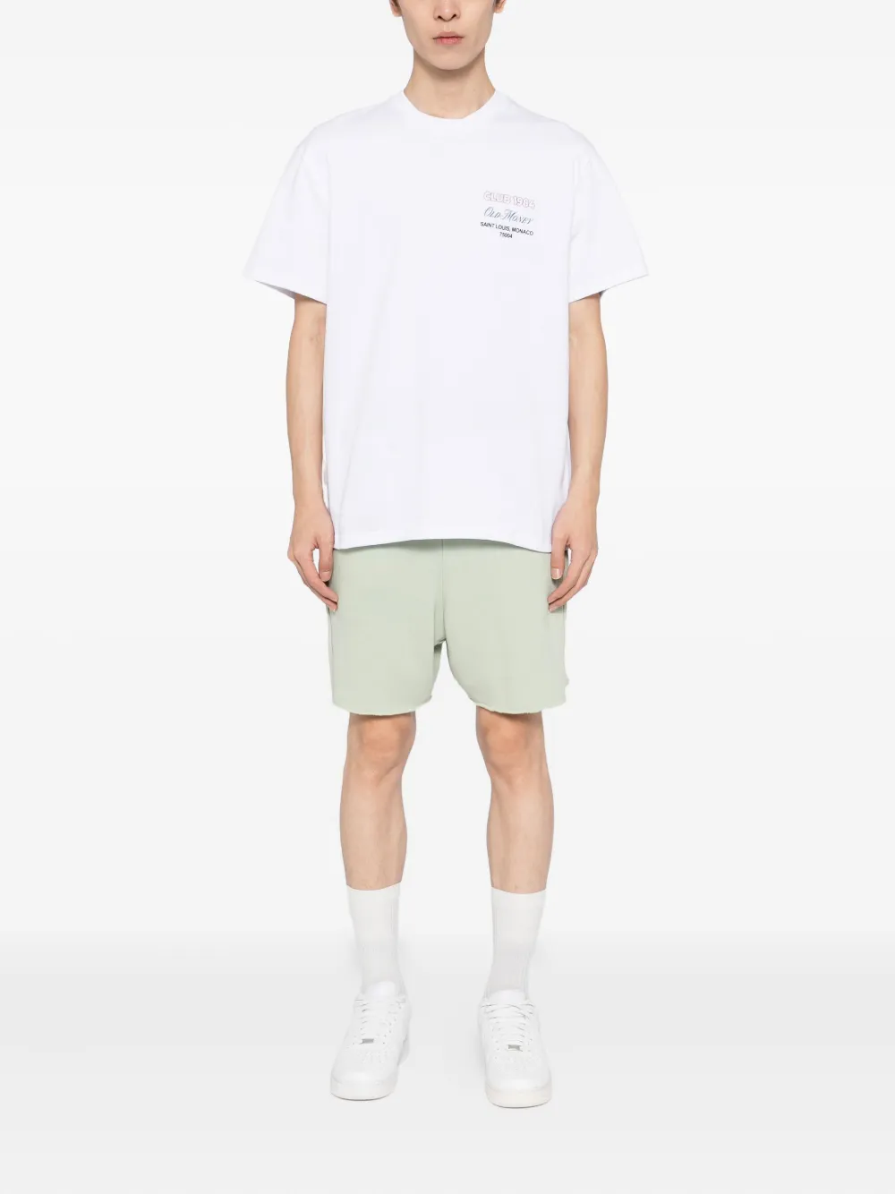 Club 1984 Old Money Printed Cotton T-shirt In White