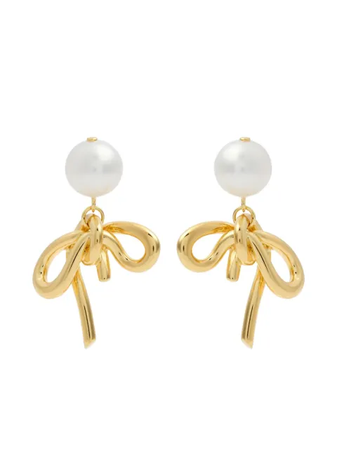 Completedworks 18K gold-plated bow earrings