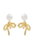 Completedworks 18K gold-plated bow earrings