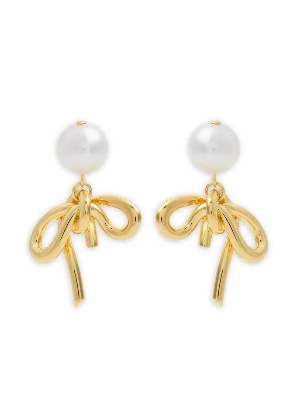 Completedworks 18K Gold-plated Bow Earrings