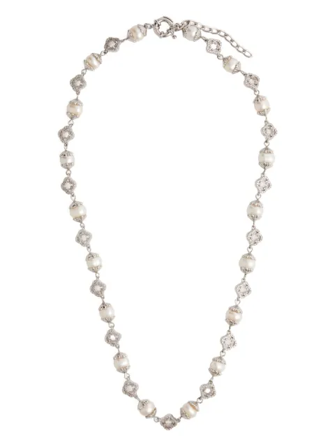 CRAFT filigree crystal-embellished necklace