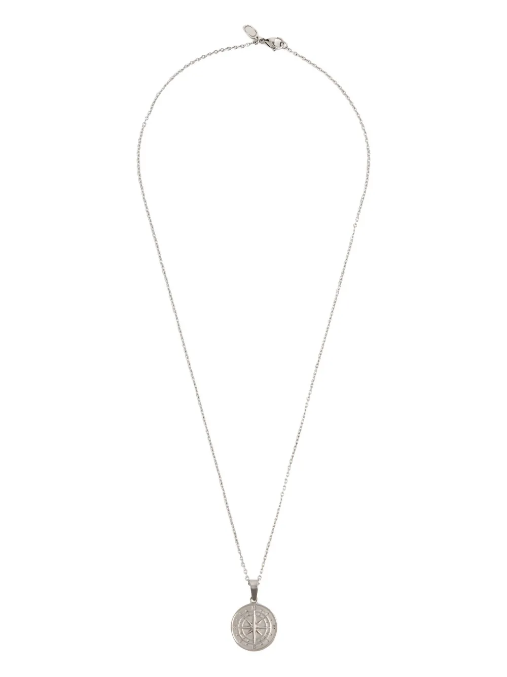 CRAFT compass pendant necklace | Silver | Image 1