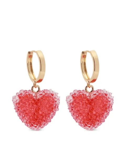 Crystal Haze Jelly heart earrings