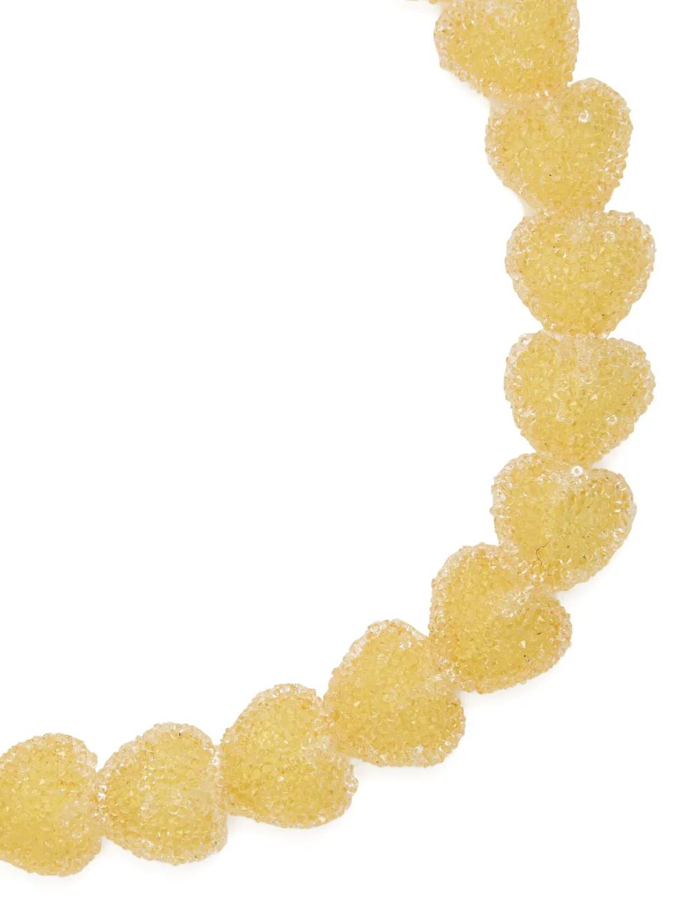 Crystal Haze Jelly hartvormige halsketting - Goud