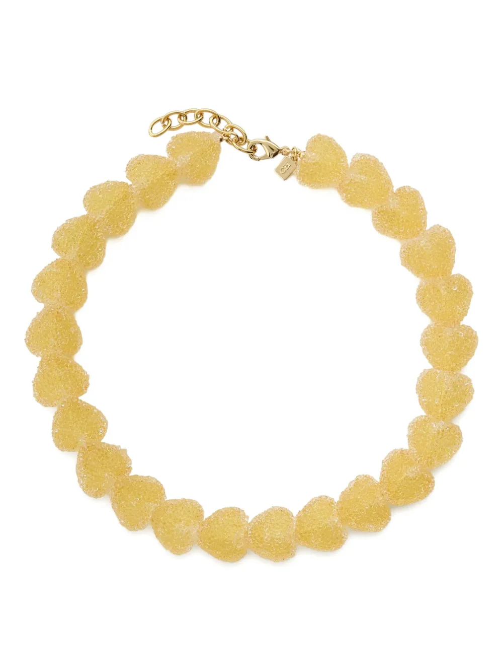 Crystal Haze Jelly heart-shaped necklace | Gold | Image 1