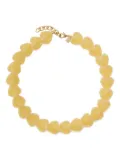 Crystal Haze Jelly heart-shaped necklace - Gold