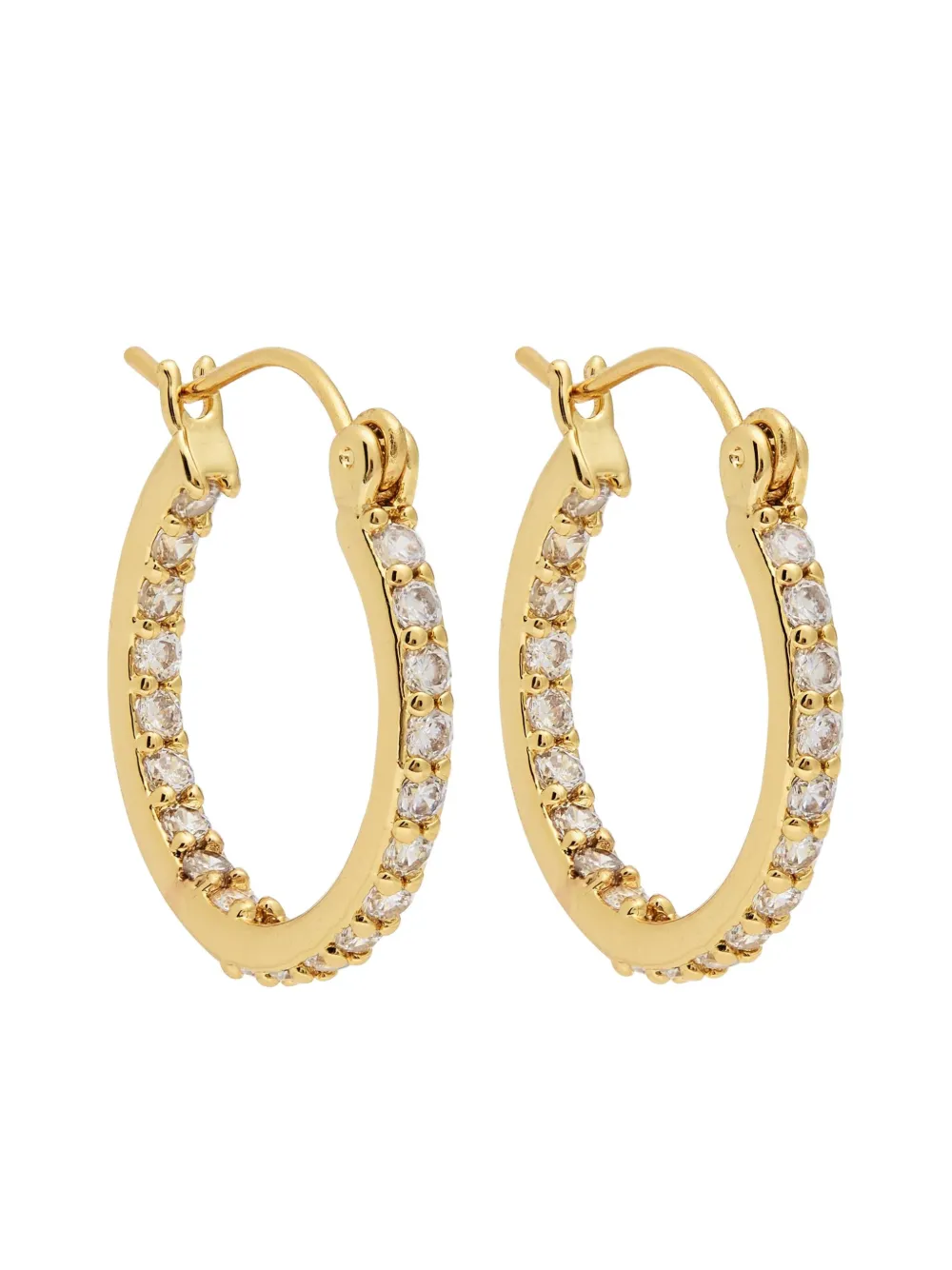 Crystal Haze Mini Serena Crystal-embellished Hoop Earrings In Gold