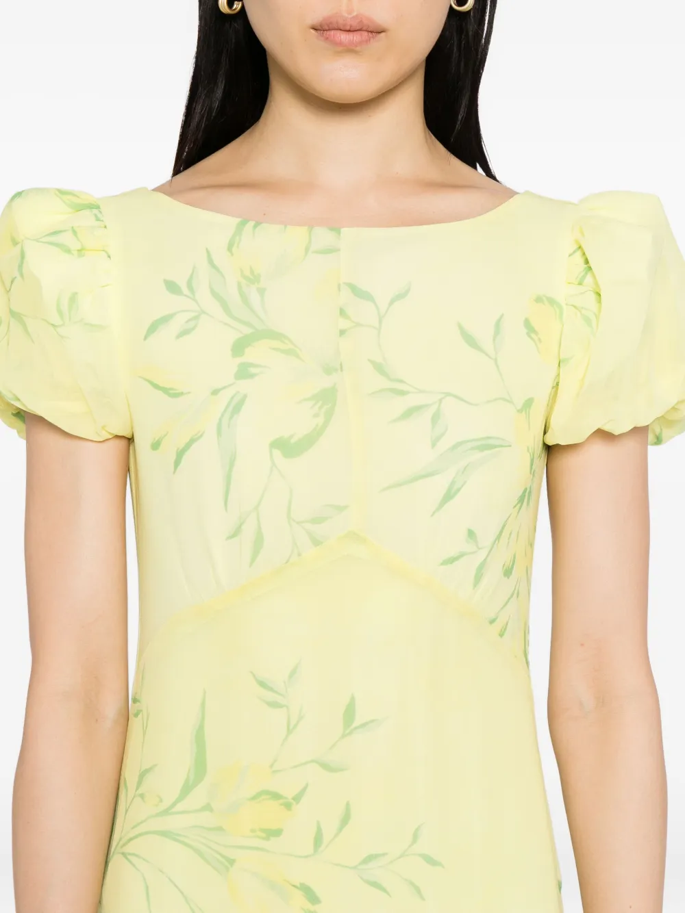 De La Vali Anetta Maxi Dress In Yellow