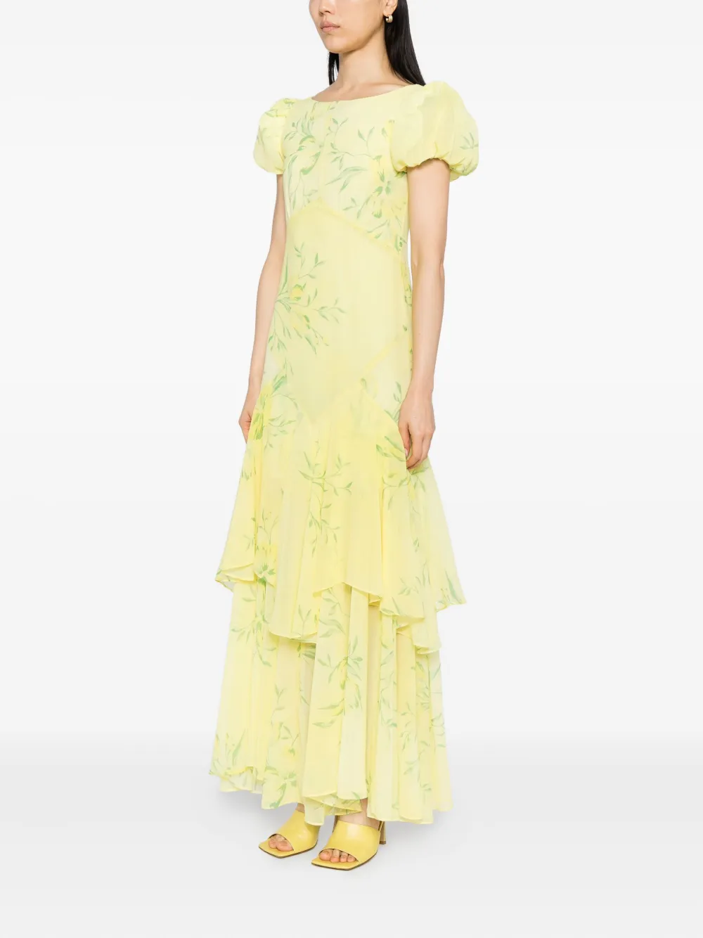 De La Vali Anetta Maxi Dress In Yellow