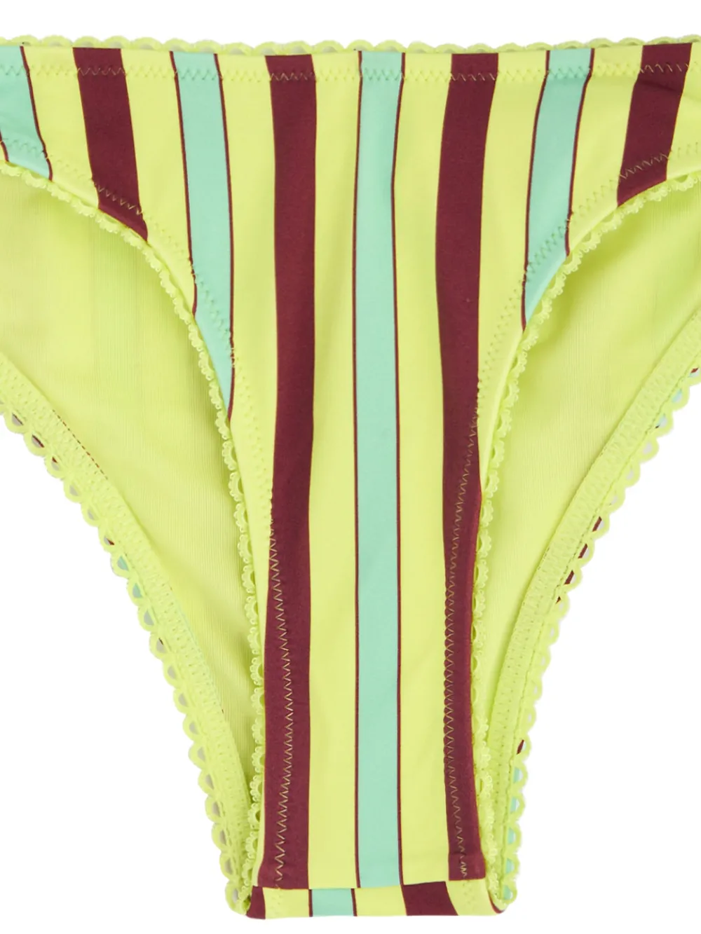  Damson Madder Striped Bikini Bottom - Yellow 