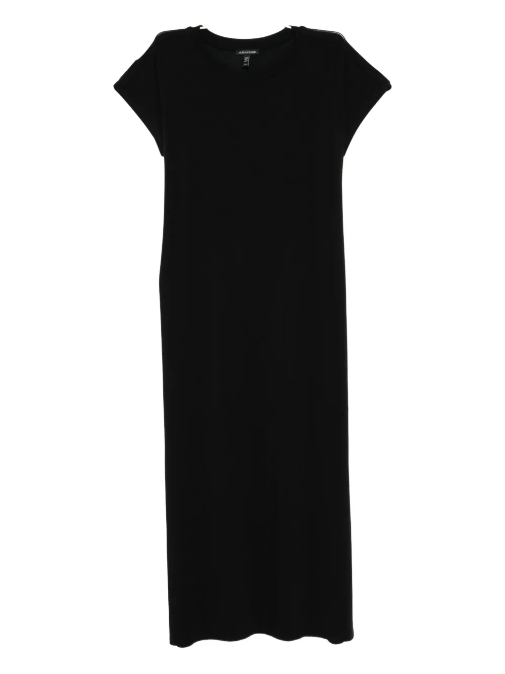 Eileen Fisher Crew-neck Dress In Black