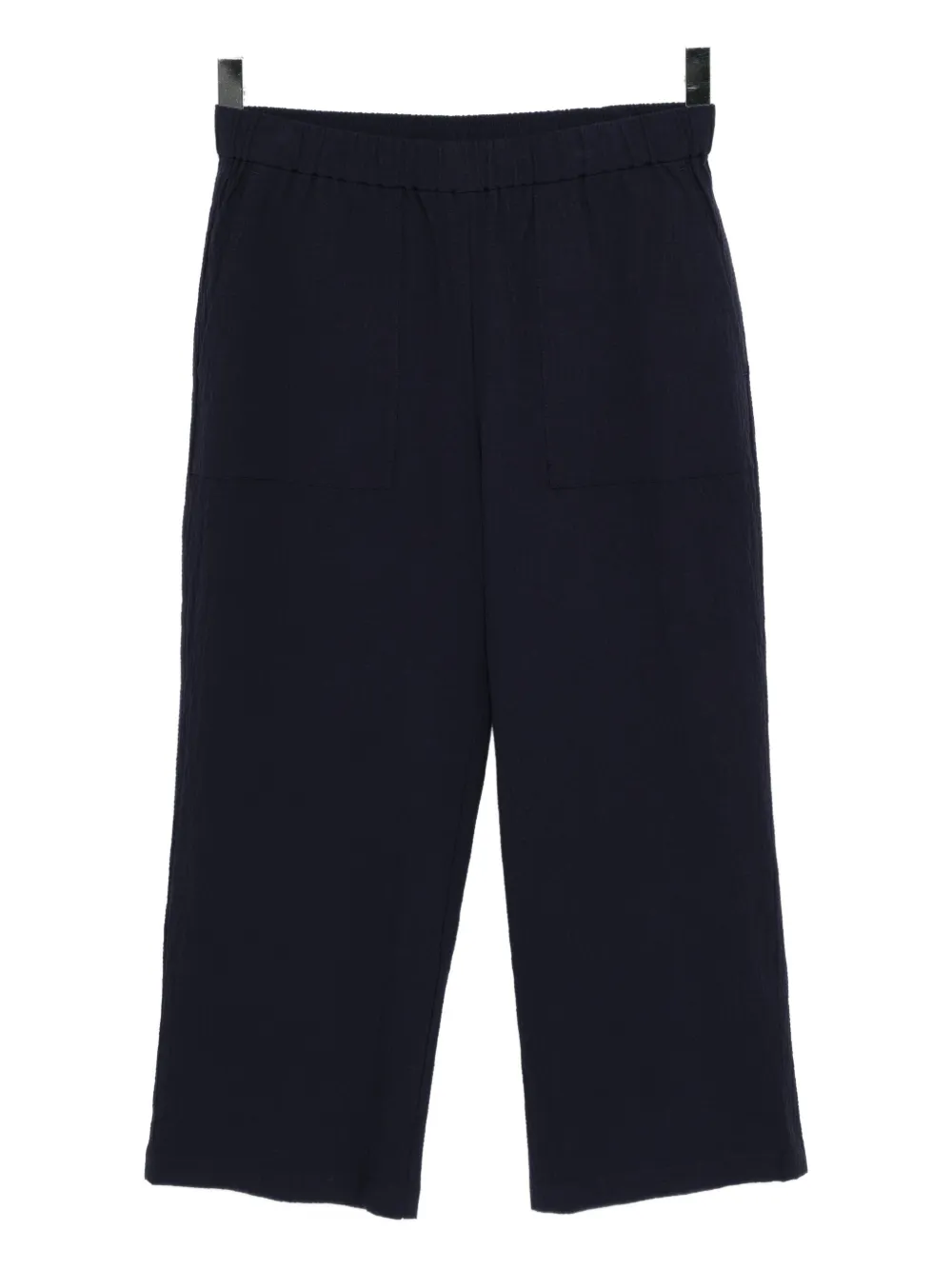 Eileen Fisher Straight-leg Cropped Pants In Blue