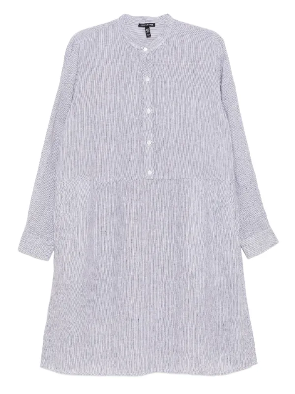 chinese dress ladies Organic Linen Jersey Stripe Dress  Eileen Fisher Renew