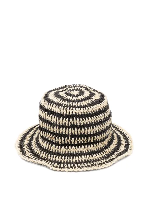 Eugenia Kim Jonah striped straw bucket hat