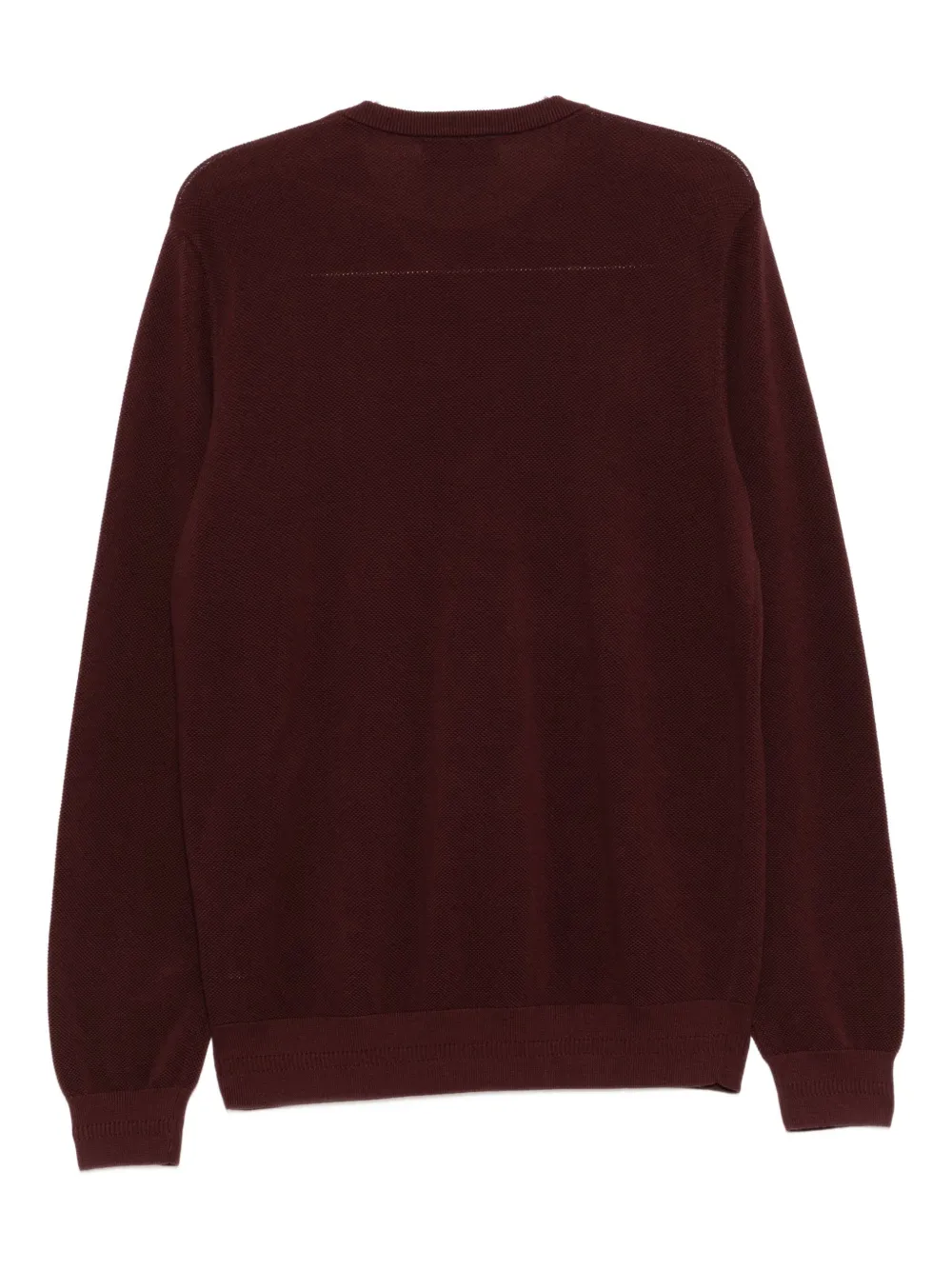 Fred Perry Sweater met geborduurd logo - Rood
