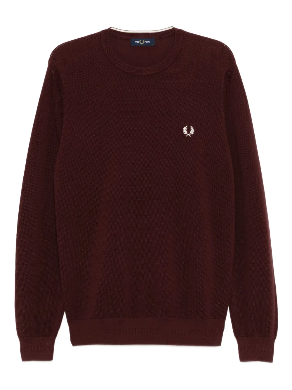 Fred Perry logo-embroidered sweatshirt | Red | Image 1