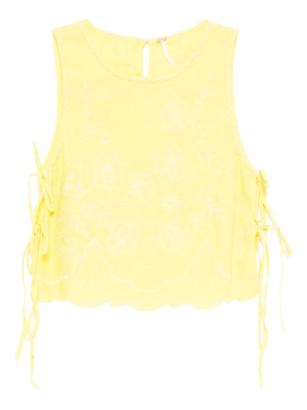 Free People Canotta con stampa sfumata - Giallo