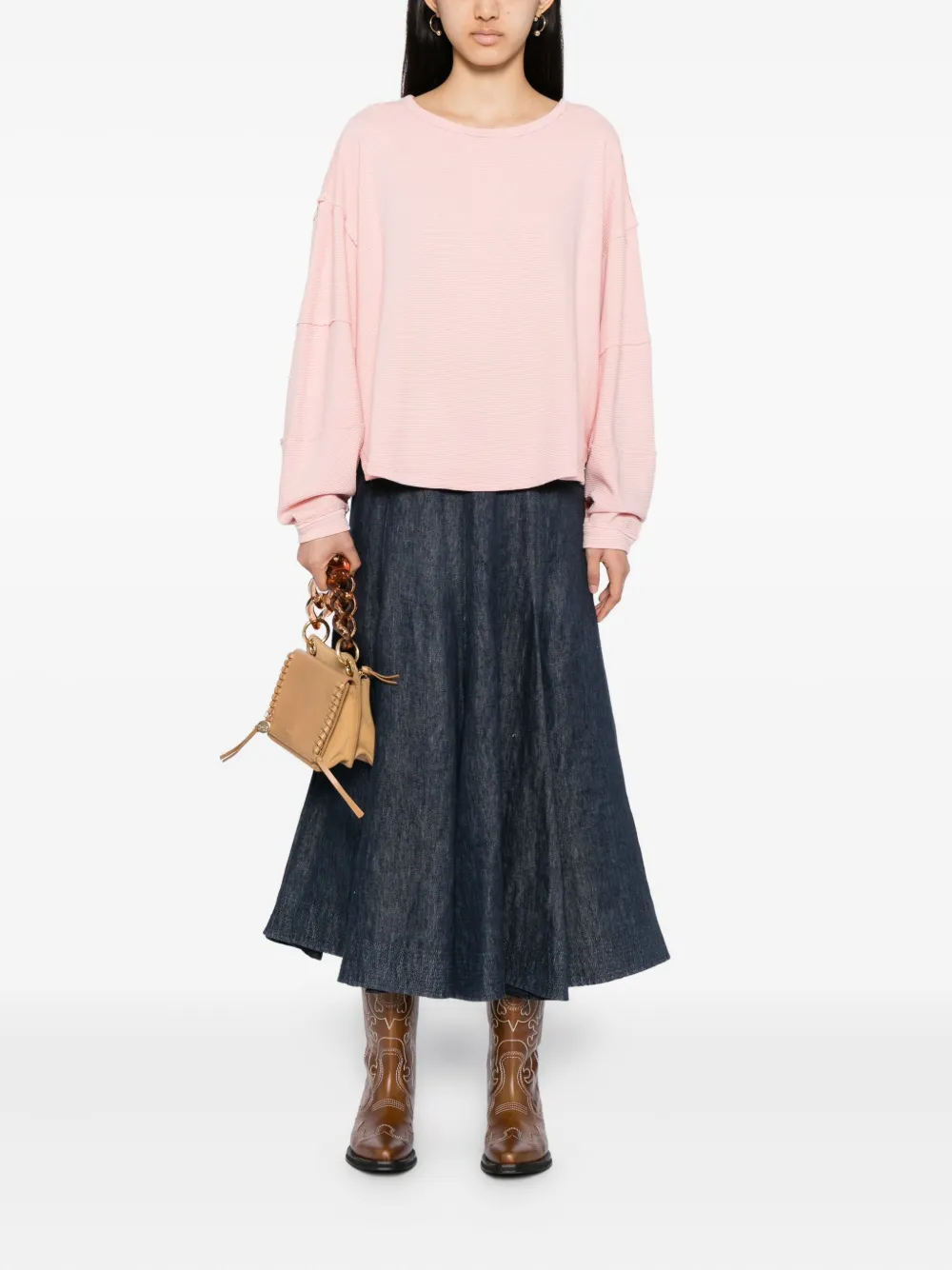  Free People Total Eclipse Top - Pink 