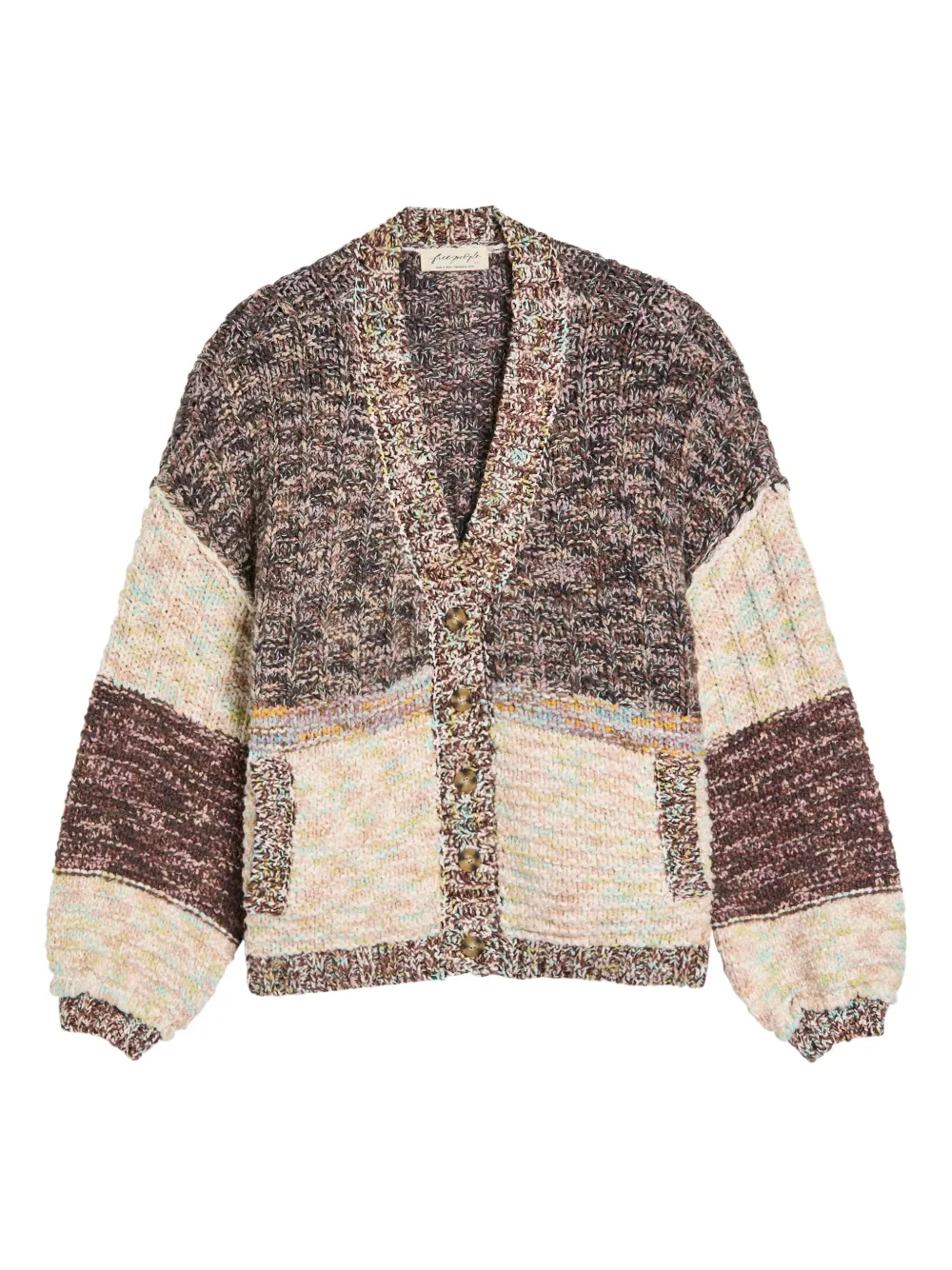 Free People Isabella V-neck cardigan - Marrone