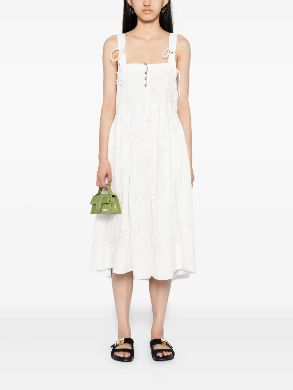 Free People Primavera midi-jurk - Wit