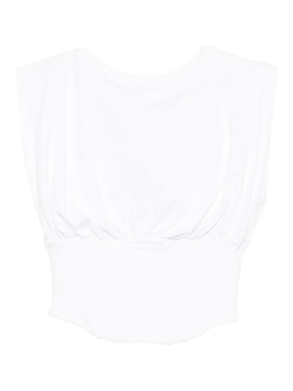 Good American crew neck tank top | White | Image 1