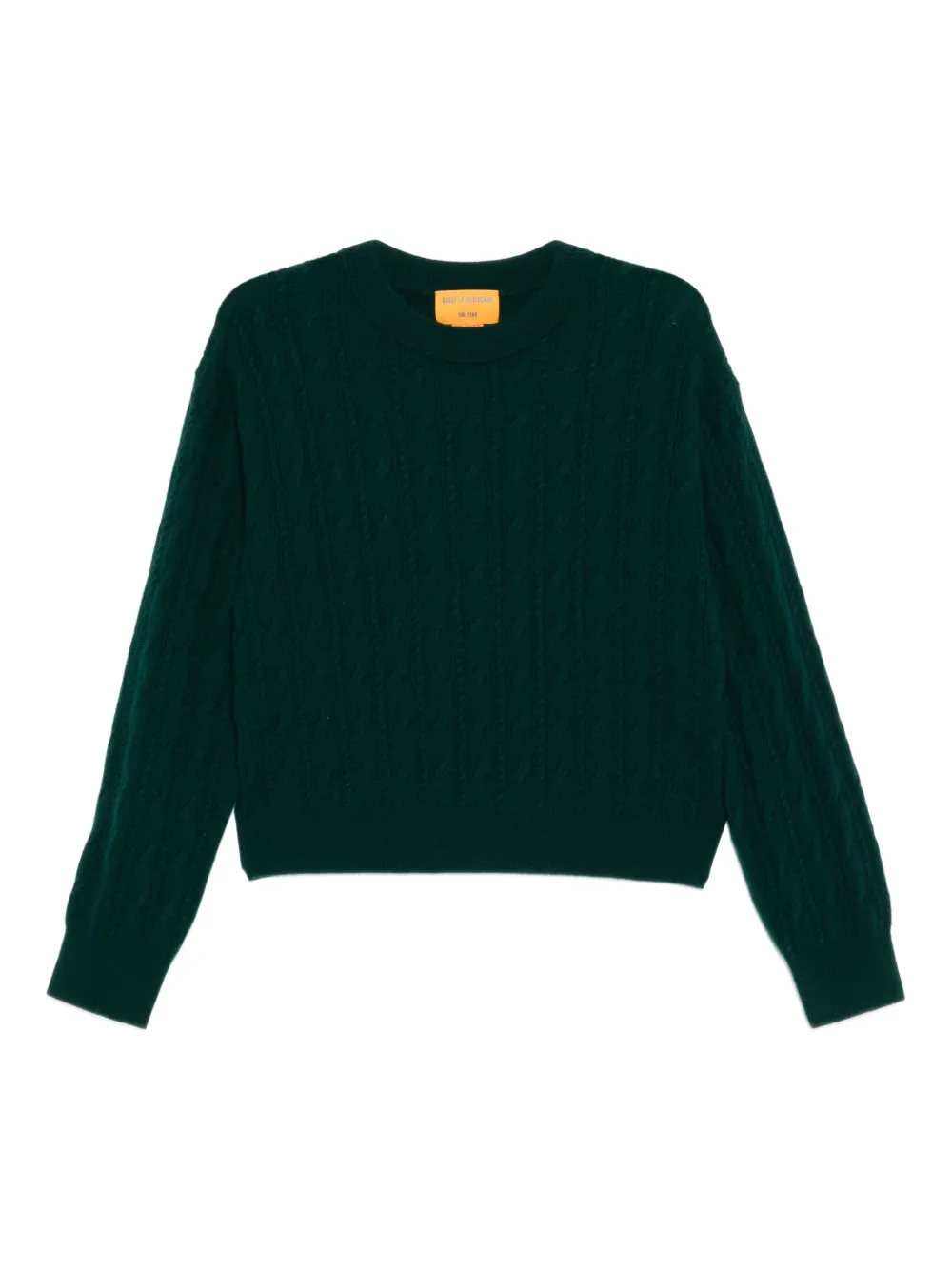 Guest In Residence cable collegiate sweatshirt | Green | Image 1