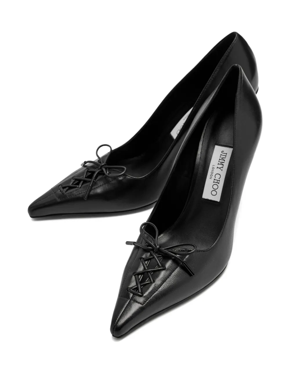 Jimmy Choo 95 Scarlett Laced Pumps In Animal Print