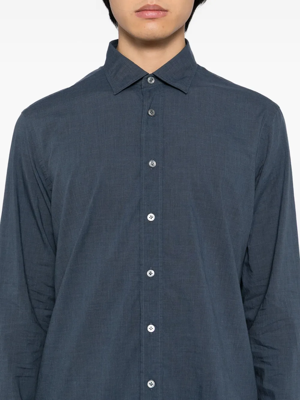 Lardini Katoenen overhemd Blauw