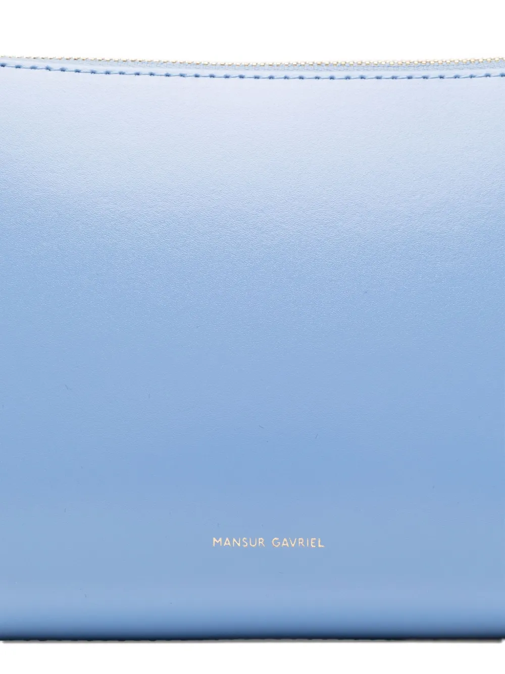 Mansur Gavriel Gaia Smoothed Leather Shoulder Bag In Blue