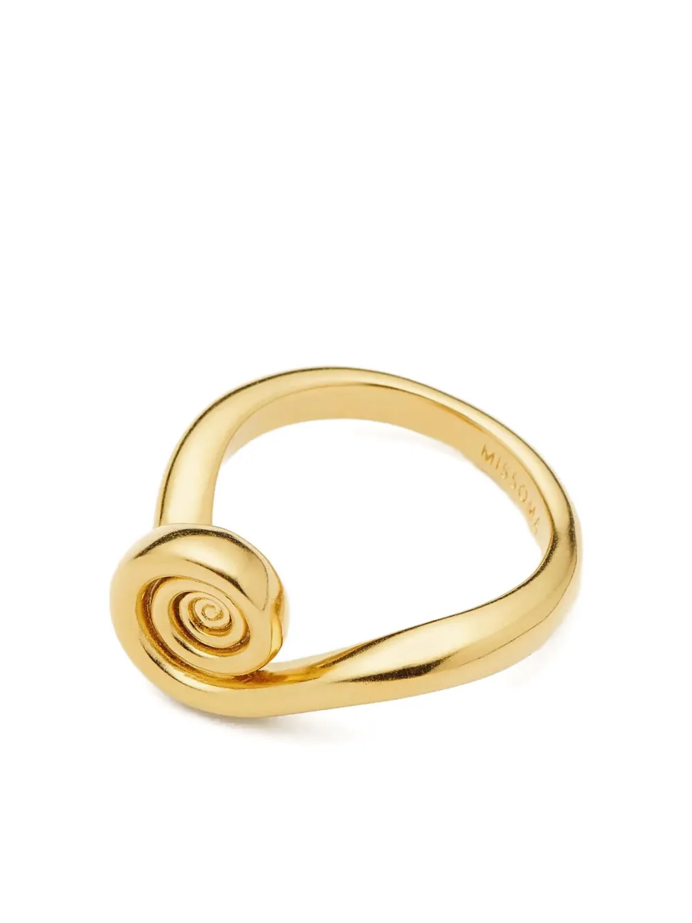 Missoma Ring met spiraalvormig patroon - Goud