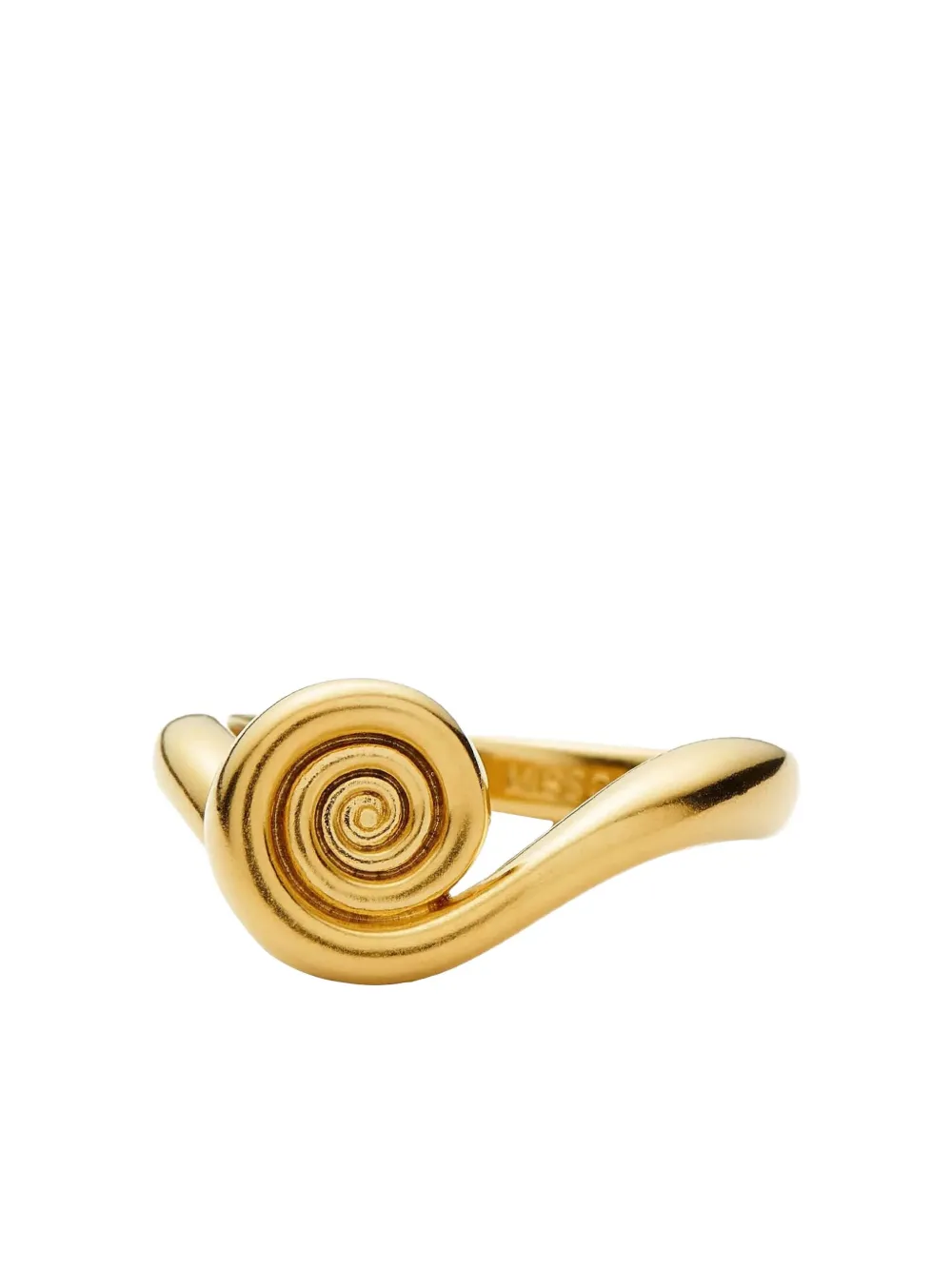 Missoma spiral-motif stacking ring - Oro