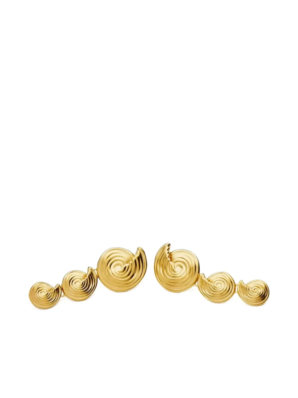 Missoma Oorbellen met spiraal patroon - Goud