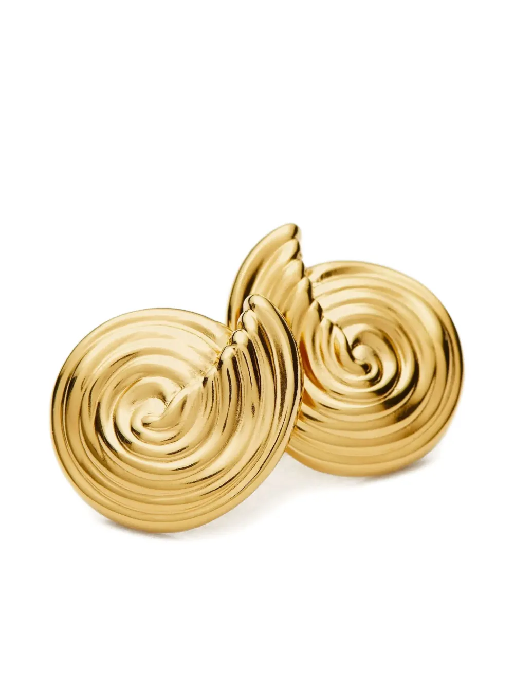 Missoma Kleine oorbellen met spiraal-patroon - Goud