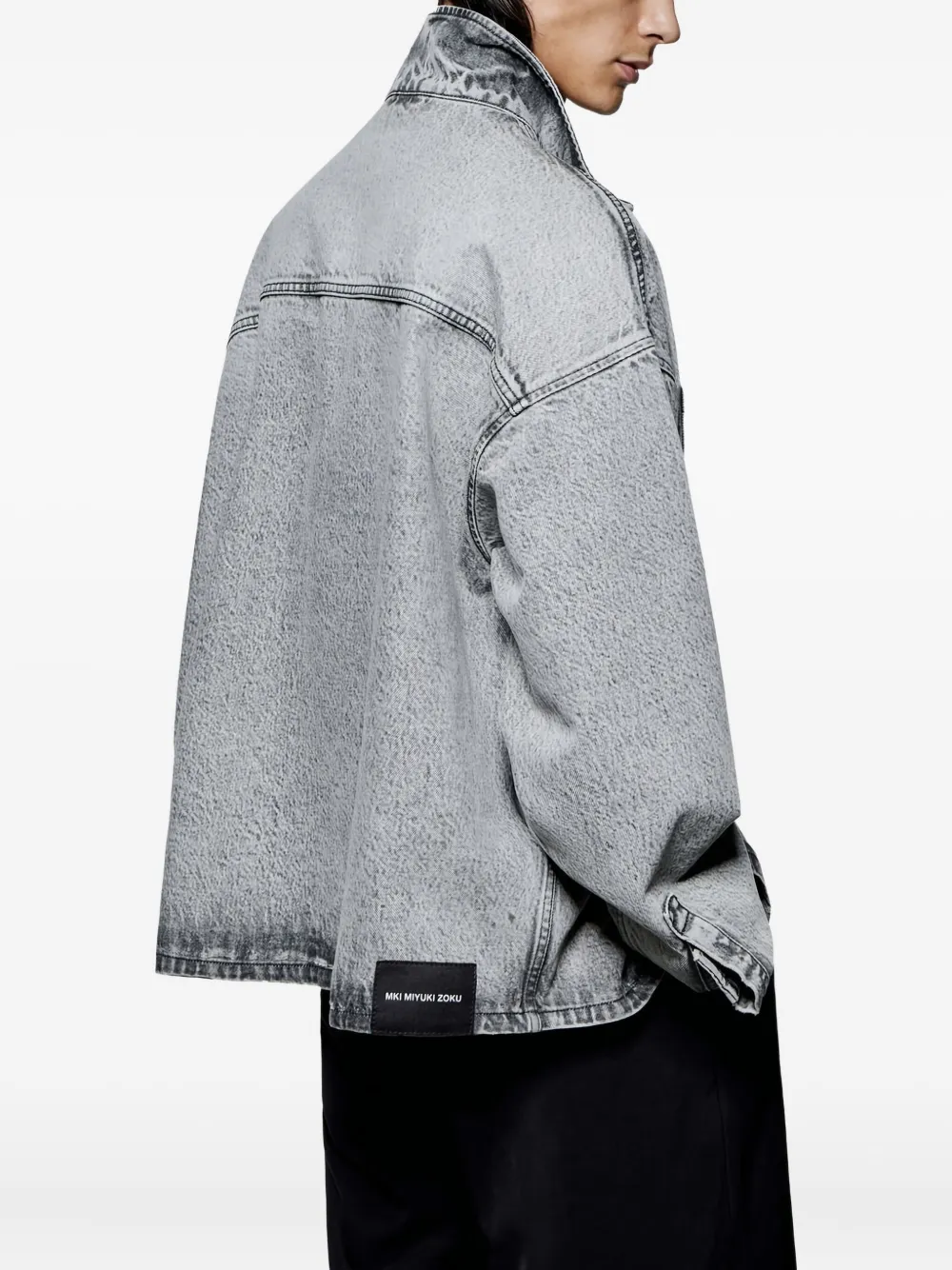 Mki Miyuki Zoku Pocket Denim Overshirt In Multi