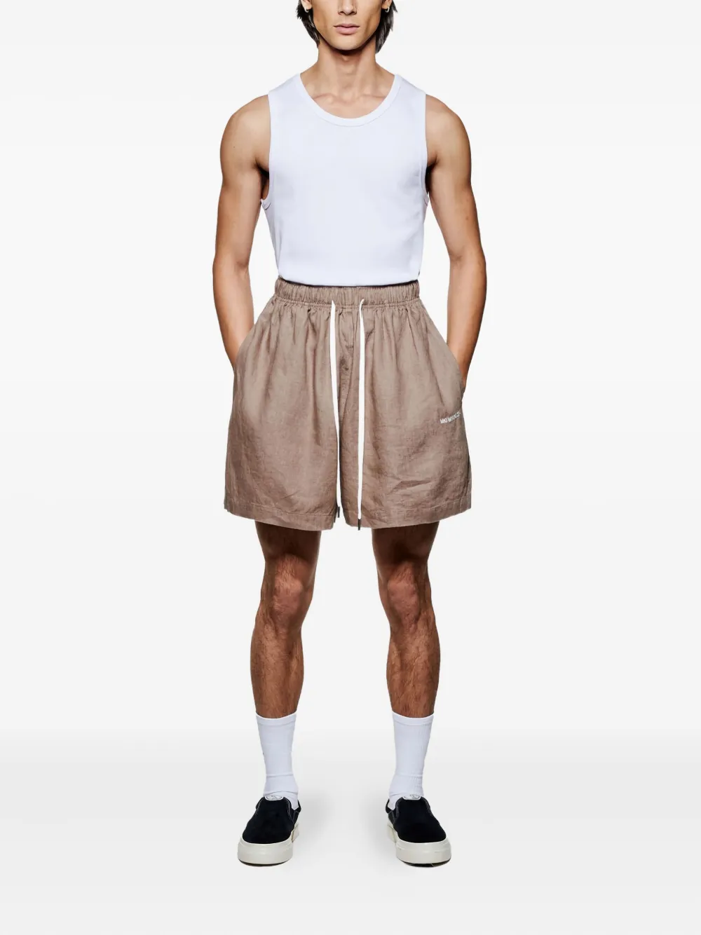 MKI Miyuki Zoku drawstring linen shorts | Tailored Shorts | Image 2