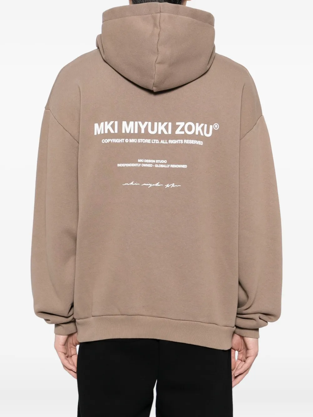 Mki Miyuki Zoku Design Studio Hoodie In Brown