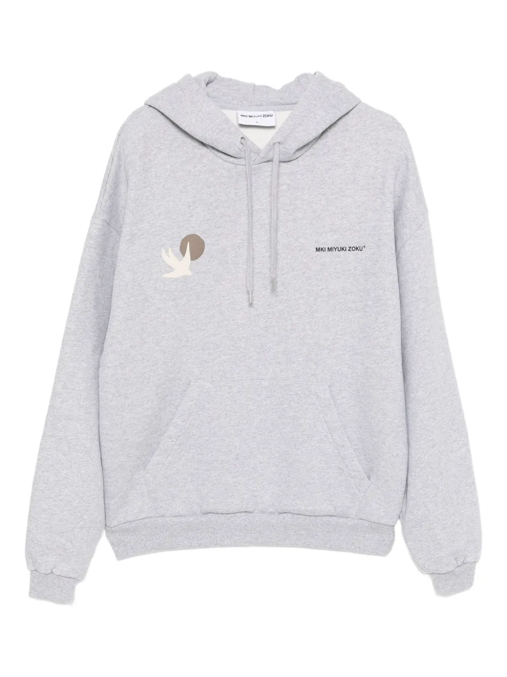 MKI Miyuki Zoku swallow-print hoodie | Grey | Image 1