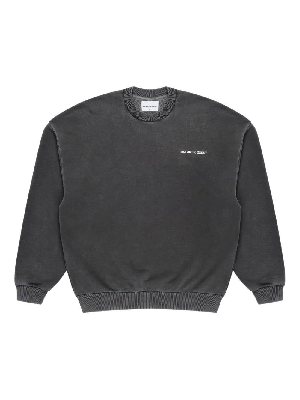 MKI Miyuki Zoku uniform crew-neck sweatshirt - Grigio
