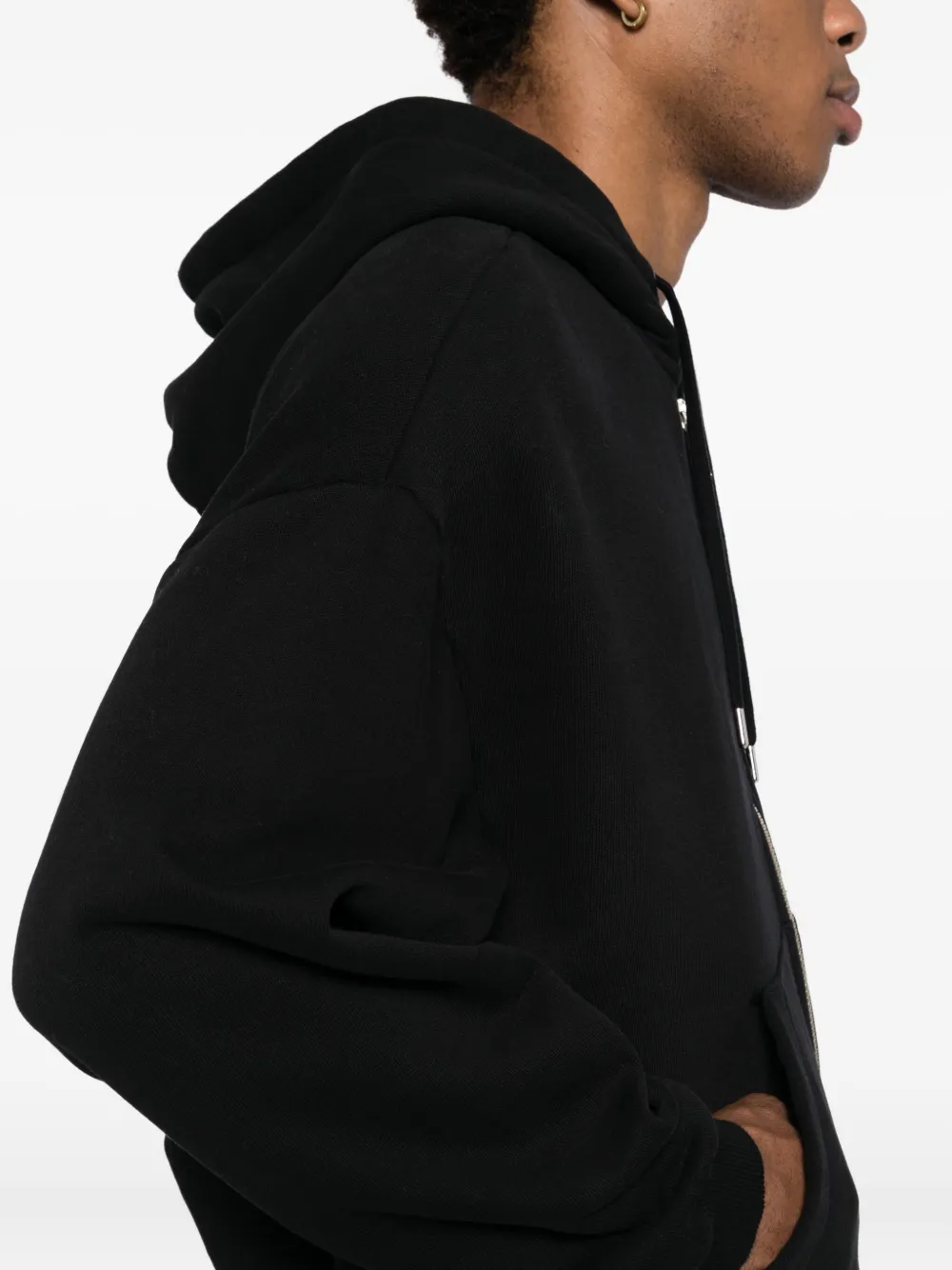 Mki Miyuki Zoku Uniform Zipped Hoodie In Black