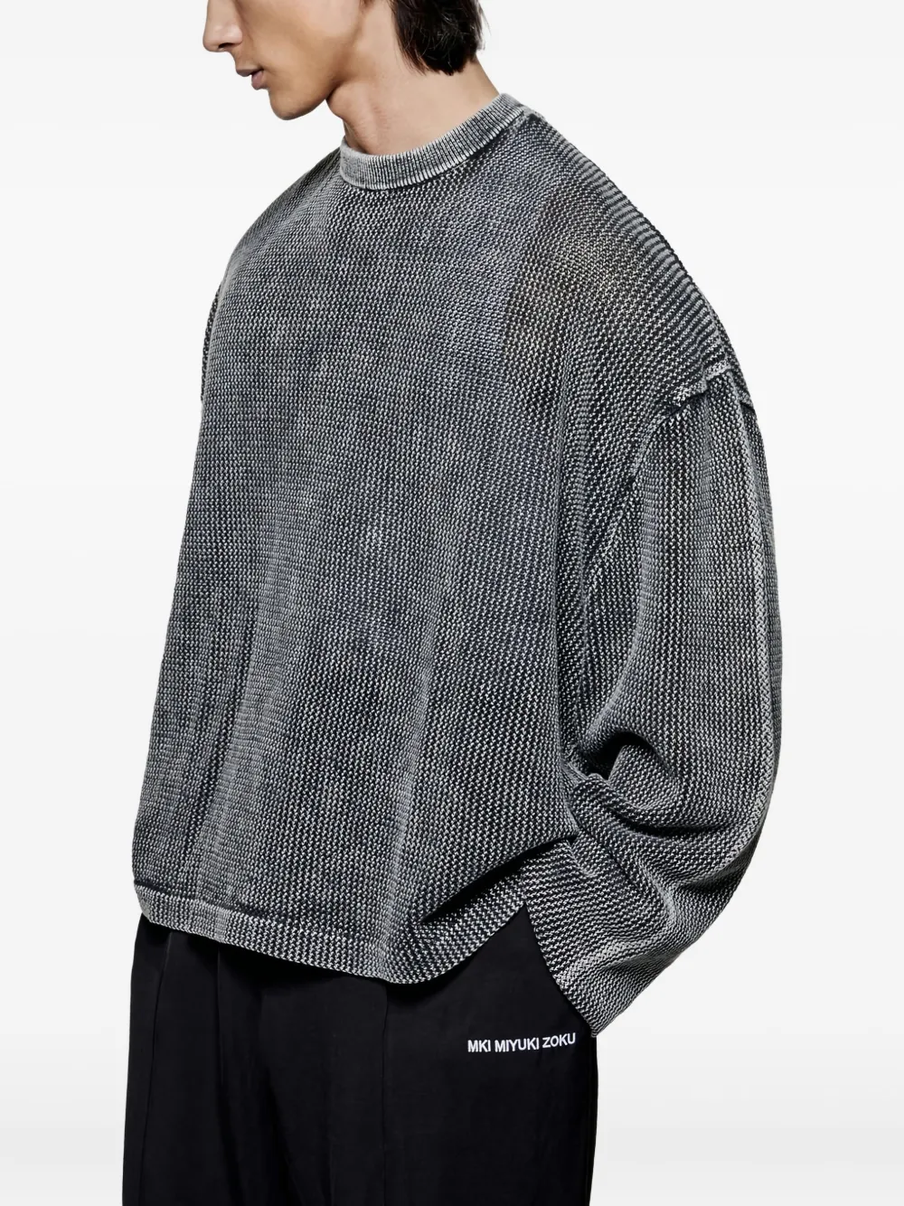 MKI Miyuki Zoku Ruimvallende sweater - Zwart