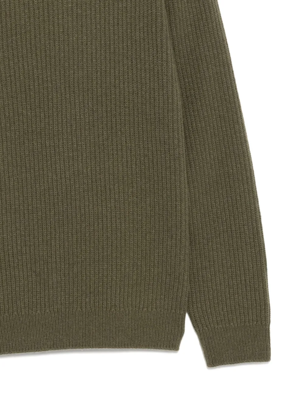 Nudie Jeans Ribgebreide trui Groen