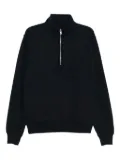 Oliver Spencer 1/4 zip reverse sweatshirt - Blue