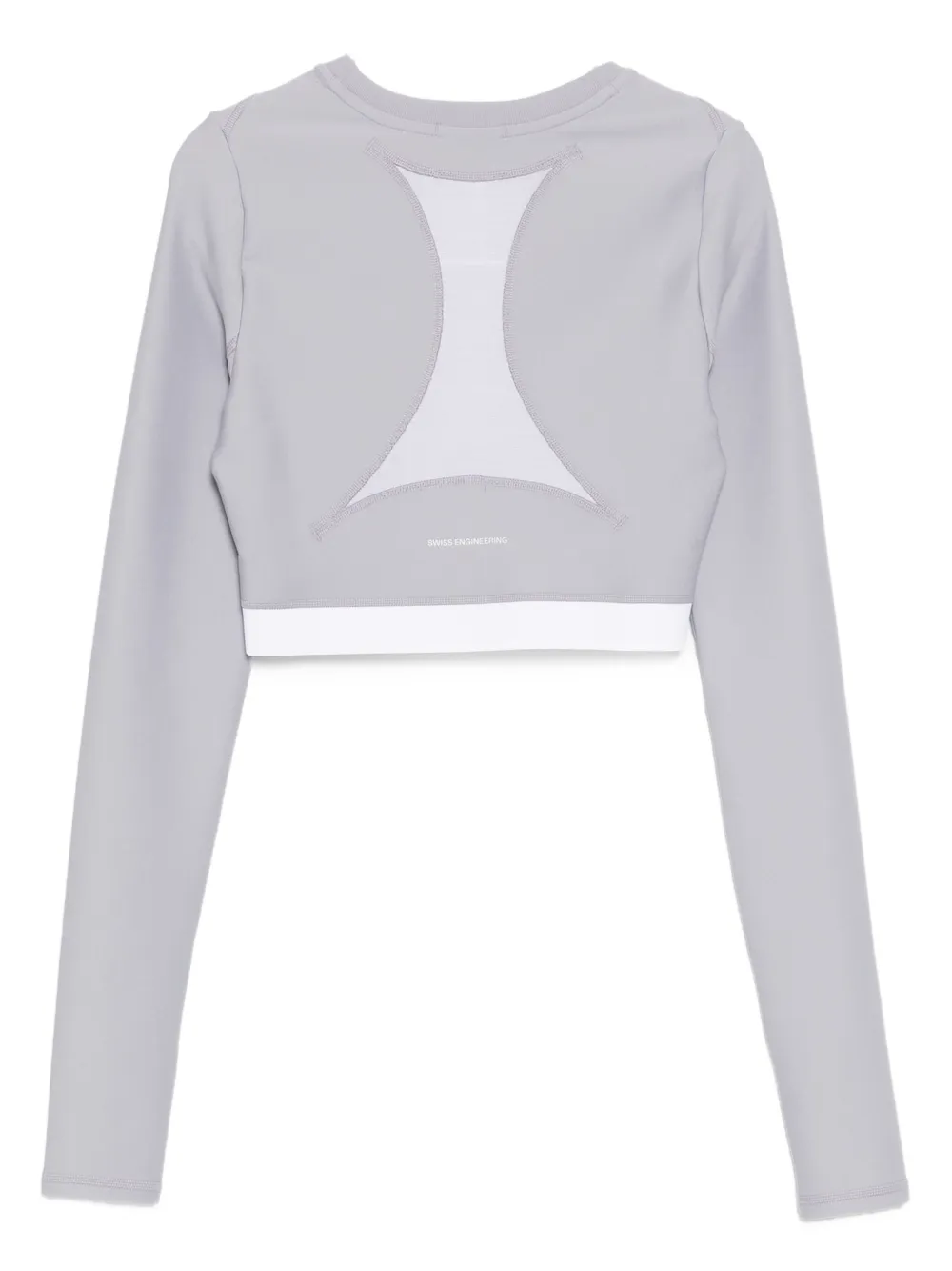 On Running Train cropped top met lange mouwen - Paars