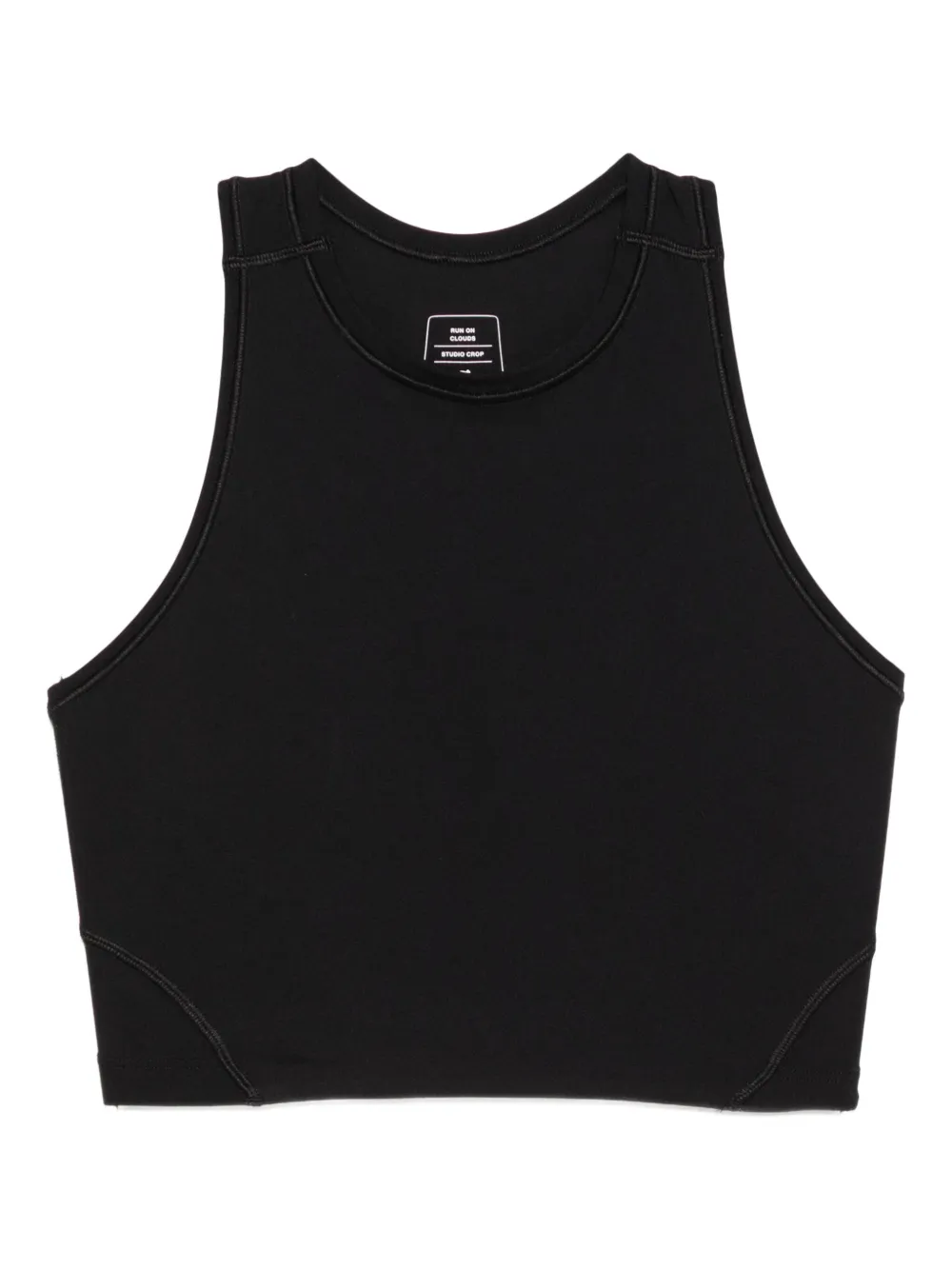 On Running Studio cropped top | Black | Image 1
