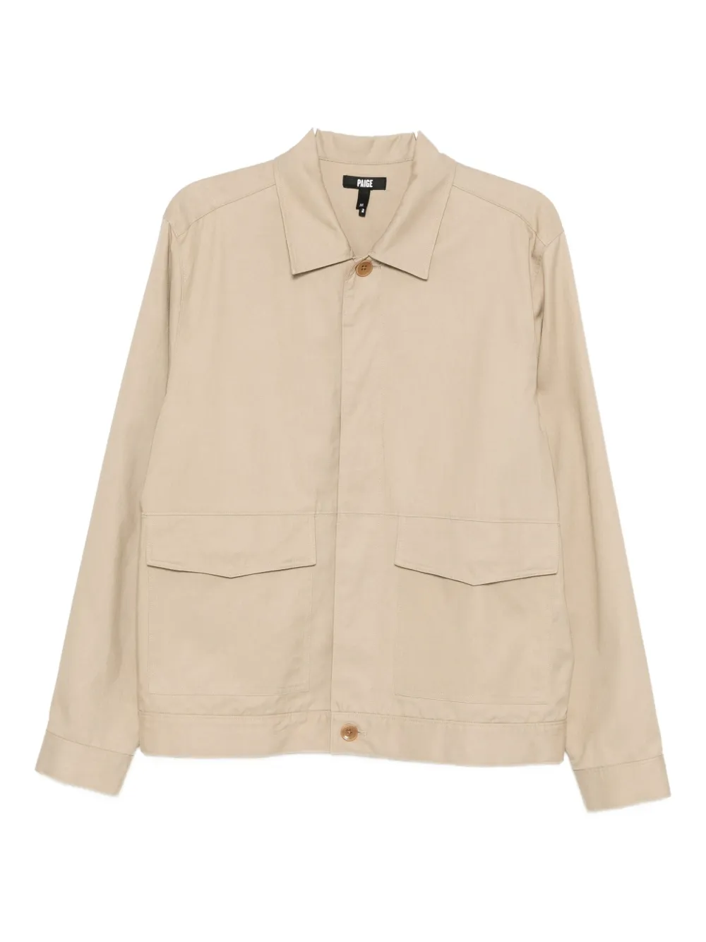 Paige Lennon Twill Jacket In Brown