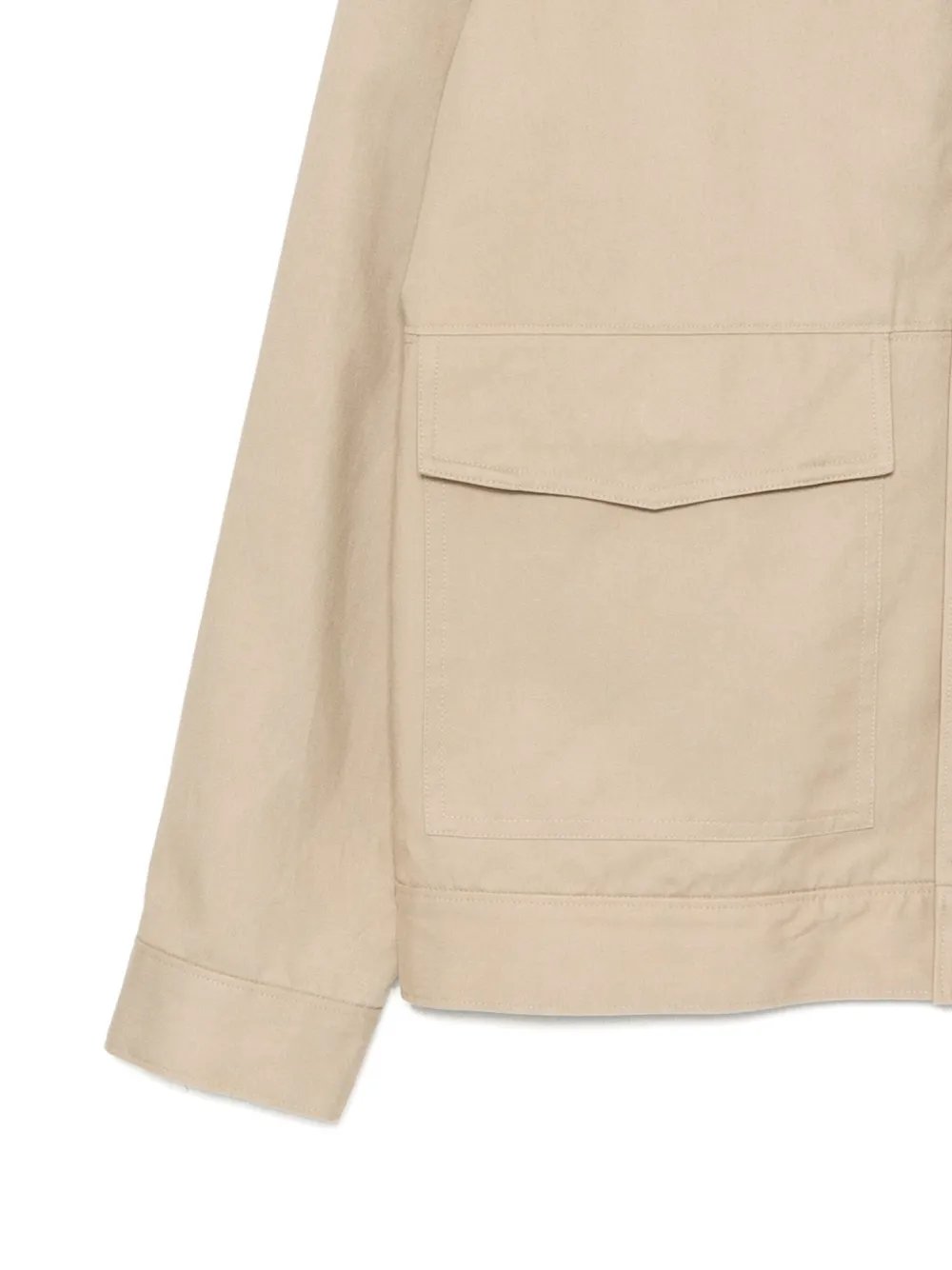 Paige Lennon Twill Jacket In Brown